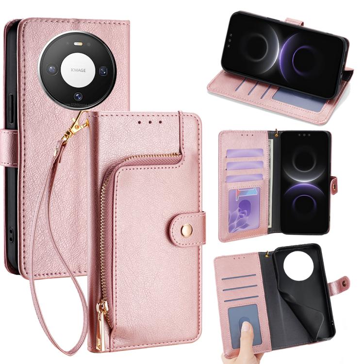 Zipper Bag Leather Phone Case, For Huawei nova 15 Ultra, For Huawei nova 15 Pro, For Huawei nova 15, For Huawei Mate 80 Pro Max 5G, For Huawei Mate 80 5G, For Huawei Maimang 40 5G, For Huawei Pura 80 5G, For Huawei nova 14 Ultra 5G                     ...