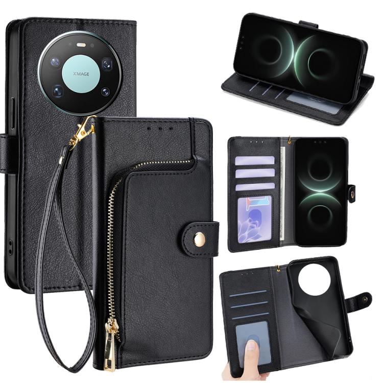 Zipper Bag Leather Phone Case, For Huawei nova 15 Ultra, For Huawei nova 15 Pro, For Huawei nova 15, For Huawei Mate 80 Pro Max 5G, For Huawei Mate 80 5G, For Huawei Maimang 40 5G, For Huawei Pura 80 5G, For Huawei nova 14 Ultra 5G                     ...