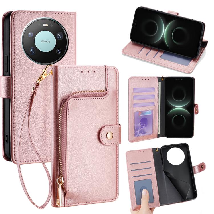 Zipper Bag Leather Phone Case, For Huawei nova 15 Ultra, For Huawei nova 15 Pro, For Huawei nova 15, For Huawei Mate 80 Pro Max 5G, For Huawei Mate 80 5G, For Huawei Maimang 40 5G, For Huawei Pura 80 5G, For Huawei nova 14 Ultra 5G                     ...
