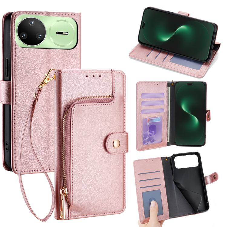 Zipper Bag Leather Phone Case, For Huawei Enjoy 90 Pro Max 5G, For Huawei Enjoy 90 Plus 5G, For Huawei nova 15 Ultra, For Huawei nova 15 Pro, For Huawei nova 15, For Huawei Mate 80 Pro Max 5G, For Huawei Mate 80 5G, For Huawei Maimang 40 5G            ...