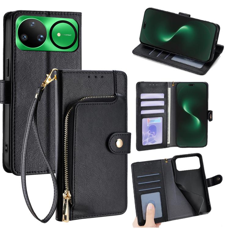Zipper Bag Leather Phone Case, For Huawei Enjoy 90 Pro Max 5G, For Huawei Enjoy 90 Plus 5G, For Huawei nova 15 Ultra, For Huawei nova 15 Pro, For Huawei nova 15, For Huawei Mate 80 Pro Max 5G, For Huawei Mate 80 5G, For Huawei Maimang 40 5G            ...