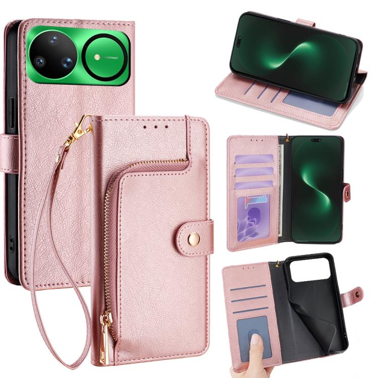 Zipper Bag Leather Phone Case, For Huawei Enjoy 90 Pro Max 5G, For Huawei Enjoy 90 Plus 5G, For Huawei nova 15 Ultra, For Huawei nova 15 Pro, For Huawei nova 15, For Huawei Mate 80 Pro Max 5G, For Huawei Mate 80 5G, For Huawei Maimang 40 5G            ...