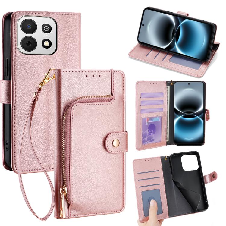 Zipper Bag Leather Phone Case, For Huawei Enjoy 90 Pro Max 5G, For Huawei Enjoy 90 Plus 5G, For Huawei nova 15 Ultra, For Huawei nova 15 Pro, For Huawei nova 15, For Huawei Mate 80 Pro Max 5G, For Huawei Mate 80 5G, For Huawei Maimang 40 5G            ...