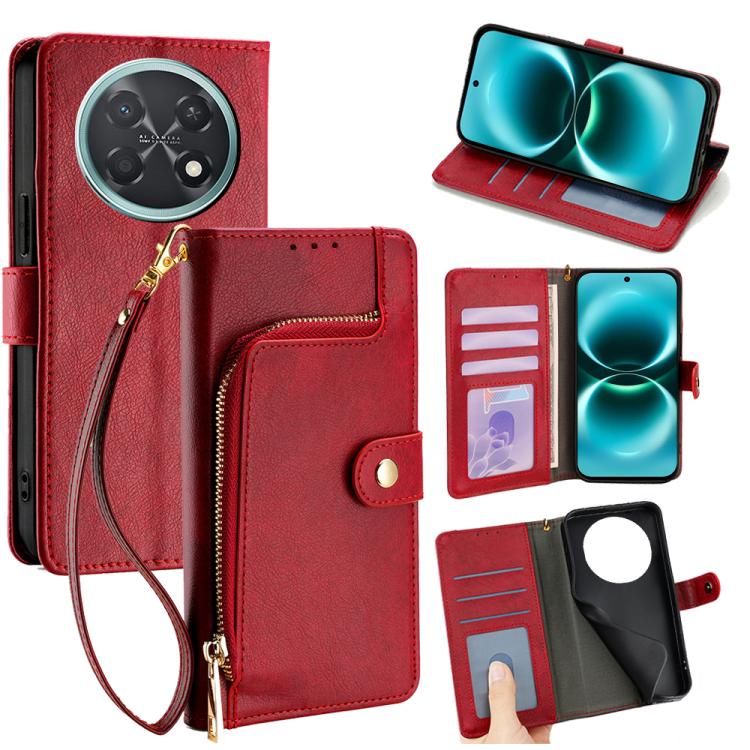 Zipper Bag Leather Phone Case, For Huawei Enjoy 90 Pro Max 5G, For Huawei Enjoy 90 Plus 5G, For Huawei nova 15 Ultra, For Huawei nova 15 Pro, For Huawei nova 15, For Huawei Mate 80 Pro Max 5G, For Huawei Mate 80 5G, For Huawei Maimang 40 5G            ...