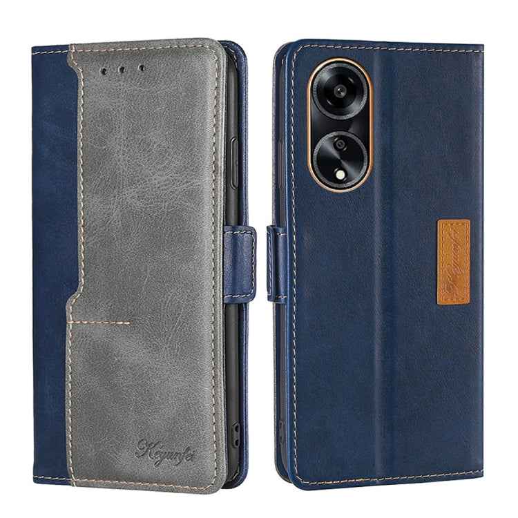 Contrast Color Side Buckle Leather Phone Case, For OPPO Find X7 Ultra 5G, For OPPO Reno10 Pro+ 5G, For OPPO A1 5G