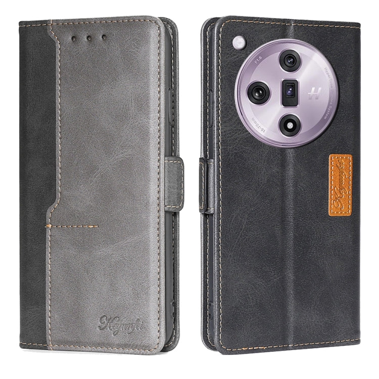 Contrast Color Side Buckle Leather Phone Case, For OPPO Find X7 5G, For OPPO Find X7 Ultra 5G, For OPPO Reno10 Pro+ 5G, For OPPO A1 5G