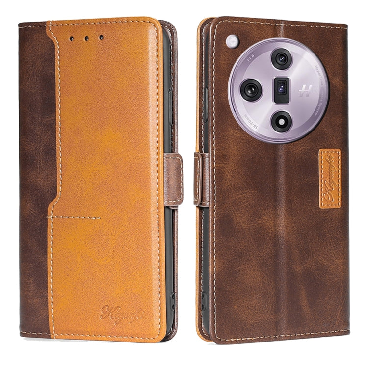 Contrast Color Side Buckle Leather Phone Case, For OPPO Find X7 5G, For OPPO Find X7 Ultra 5G, For OPPO Reno10 Pro+ 5G, For OPPO A1 5G