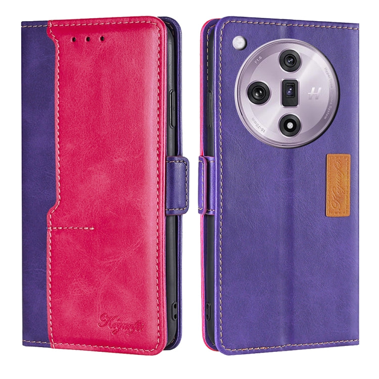 Contrast Color Side Buckle Leather Phone Case, For OPPO Find X7 5G, For OPPO Find X7 Ultra 5G, For OPPO Reno10 Pro+ 5G, For OPPO A1 5G