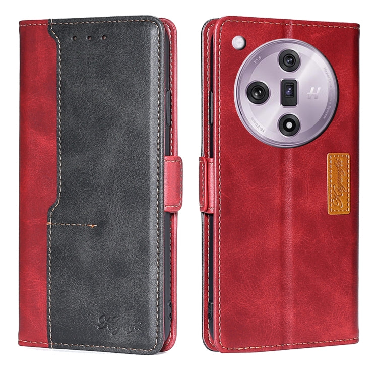 Contrast Color Side Buckle Leather Phone Case, For OPPO Find X7 5G, For OPPO Find X7 Ultra 5G, For OPPO Reno10 Pro+ 5G, For OPPO A1 5G