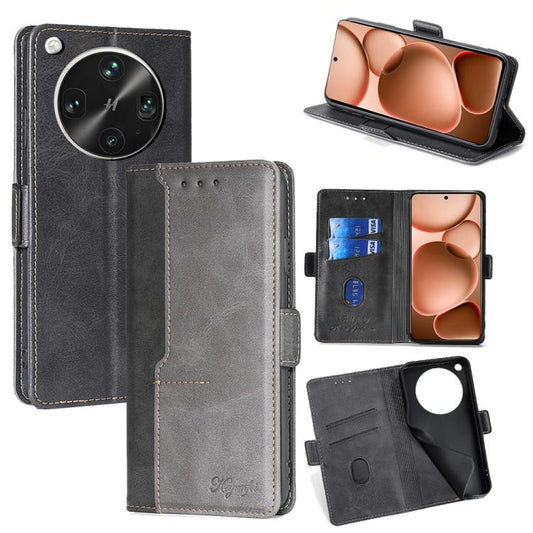 Contrast Color Side Buckle Leather Phone Case, For OPPO Find X8 Ultra 5G, For OPPO F29 5G Global, For OPPO A5 Pro 5G Global, For OPPO A3 5G India, For OPPO Reno12 F 5G, For OPPO A3 Pro 5G India, For OPPO Reno12 5G Global, For OPPO Reno11 F 5G