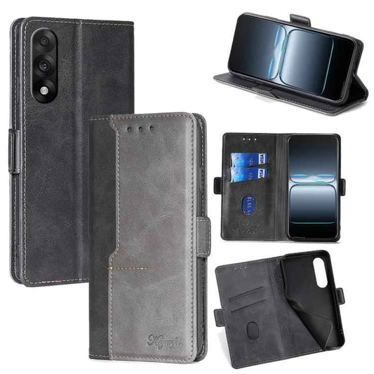 Contrast Color Side Buckle Leather Phone Case, For OnePlus Ace 5 Ultra / Nord 5, For OnePlus Ace 5 Racing / Nord CE5, For OnePlus Ace 3 Pro 5G, For OnePlus Nord CE 4 Lite 5G, For OnePlus Ace 3V 5G, For OnePlus Nord CE4, For OnePlus Nord CE 3 Lite 5G