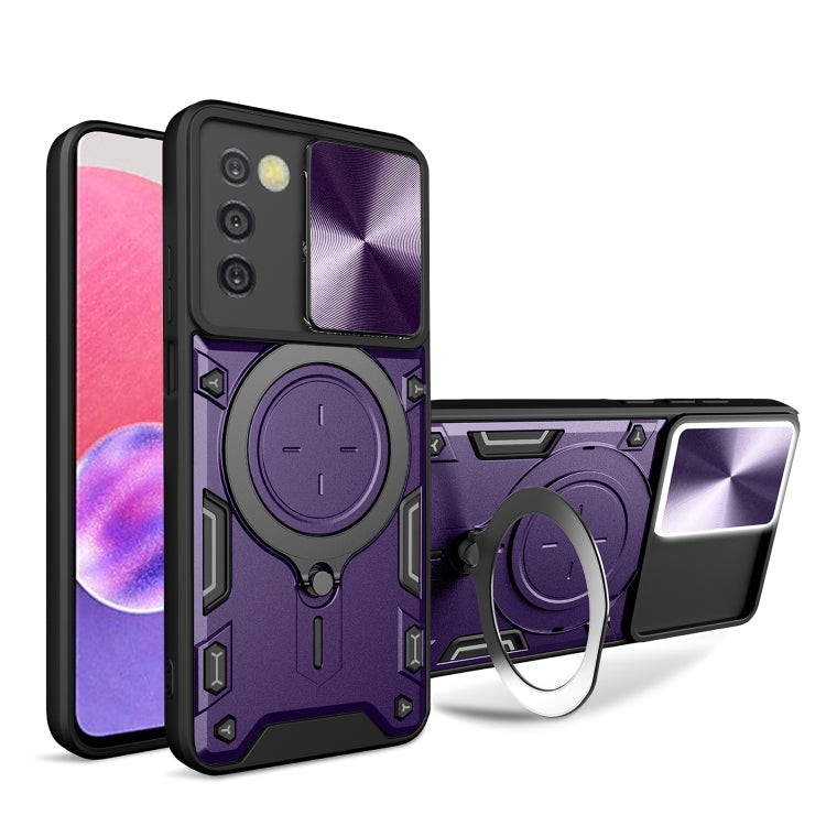CD Texture Sliding Camshield Magnetic Holder Phone Case, For Samsung Galaxy S22 5G, For Samsung Galaxy A13 5G, For Samsung Galaxy A03s, For Samsung Galaxy A53, For Samsung Galaxy S21 5G, For Samsung Galaxy S21+ 5G, For Samsung Galaxy S21 Ultra 5G