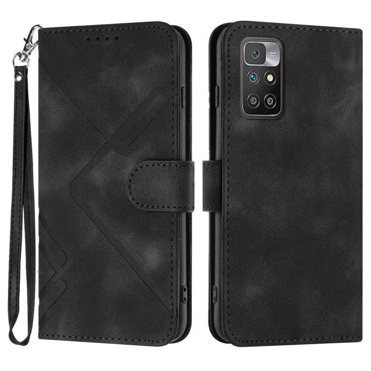 Line Pattern Skin Feel Leather Phone Case, For Xiaomi Redmi 10/10 2022/10 Prime, For Xiaomi Poco F3/11i/Redmi K40, For Xiaomi Redmi Note 11 4G Global, For Xiaomi 11T/11T Pro, For Xiaomi Redmi 9A/9AT/9i, For Xiaomi Redmi 9/9 Prime/Poco M2               ...