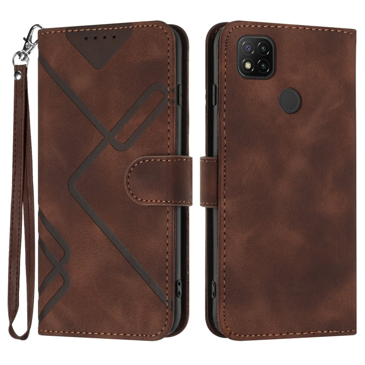 Line Pattern Skin Feel Leather Phone Case, For Xiaomi Poco M5, For Xiaomi Poco M5s 4G Global, For Xiaomi Redmi Note 11 Pro 4G/5G Global, For Xiaomi Redmi Note 11SE 4G India, For Xiaomi Redmi 10 Power, For Xiaomi Redmi 10A 4G                            ...