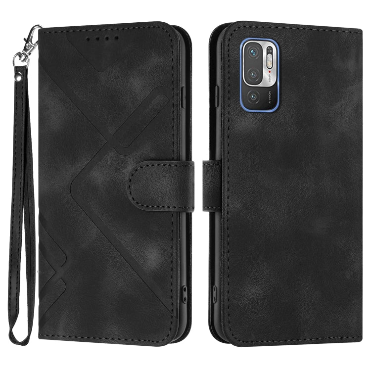 Line Pattern Skin Feel Leather Phone Case, For Xiaomi Redmi 10/10 2022/10 Prime, For Xiaomi Poco F3/11i/Redmi K40, For Xiaomi Redmi Note 11 4G Global, For Xiaomi 11T/11T Pro, For Xiaomi Redmi 9A/9AT/9i, For Xiaomi Redmi 9/9 Prime/Poco M2               ...