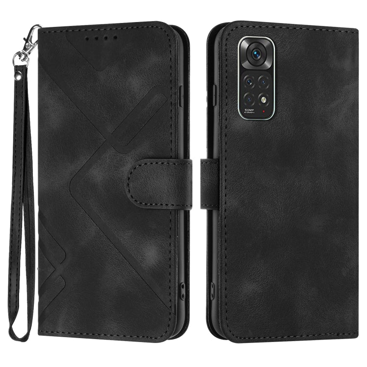 Line Pattern Skin Feel Leather Phone Case, For Xiaomi Redmi 10/10 2022/10 Prime, For Xiaomi Poco F3/11i/Redmi K40, For Xiaomi Redmi Note 11 4G Global, For Xiaomi 11T/11T Pro, For Xiaomi Redmi 9A/9AT/9i, For Xiaomi Redmi 9/9 Prime/Poco M2               ...