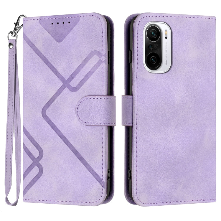 Line Pattern Skin Feel Leather Phone Case, For Xiaomi Redmi 10/10 2022/10 Prime, For Xiaomi Poco F3/11i/Redmi K40, For Xiaomi Redmi Note 11 4G Global, For Xiaomi 11T/11T Pro, For Xiaomi Redmi 9A/9AT/9i, For Xiaomi Redmi 9/9 Prime/Poco M2               ...