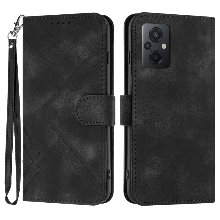 Line Pattern Skin Feel Leather Phone Case, For Xiaomi Poco M5, For Xiaomi Poco M5s 4G Global, For Xiaomi Redmi Note 11 Pro 4G/5G Global, For Xiaomi Redmi Note 11SE 4G India, For Xiaomi Redmi 10 Power, For Xiaomi Redmi 10A 4G                            ...