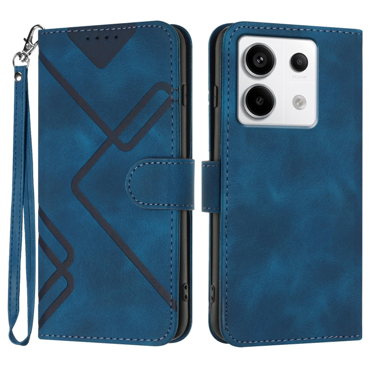 Line Pattern Skin Feel Leather Phone Case, For Xiaomi Redmi Note 13 Pro 4G, For Xiaomi Redmi Note 13 4G, For Xiaomi Redmi 13C, For Xiaomi Redmi K70E, For Xiaomi 14 Pro, For Xiaomi 14, For Xiaomi Redmi K70, For Xiaomi Redmi Note 12 Pro 4G/5G Global