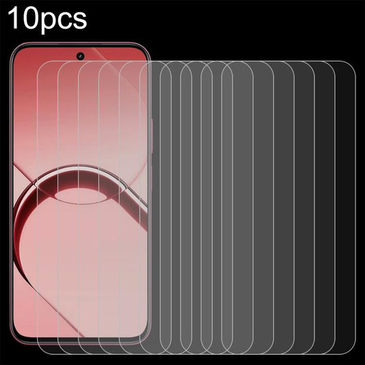10pcs 0.26mm 9H 2.5D Tempered Glass Film, For Realme 16T 5G, For Realme GT 7 Global, For Realme 13 4G / 13+ / C63 5G / 14x / 14, For Realme P3 Ultra 5G, For Realme Neo7, For Realme P1 Speed, For Realme C61 / C61 India / Note 60, For Realme 12+ / 12 4G ...