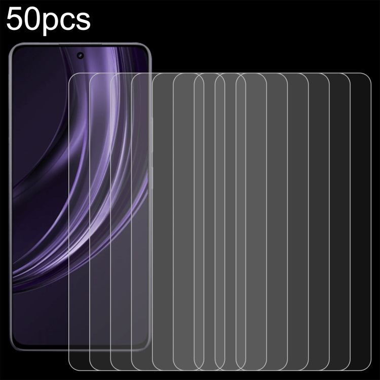 50pcs 0.26mm 9H 2.5D Tempered Glass Film, For Realme 16T 5G, For Realme GT 7 Global, For Realme 13 4G / 13+ / C63 5G / 14x / 14, For Realme P3 Ultra 5G, For Realme Neo7, For Realme P1 Speed, For Realme C61 / C61 India / Note 60, For Realme 12+ / 12 4G ...