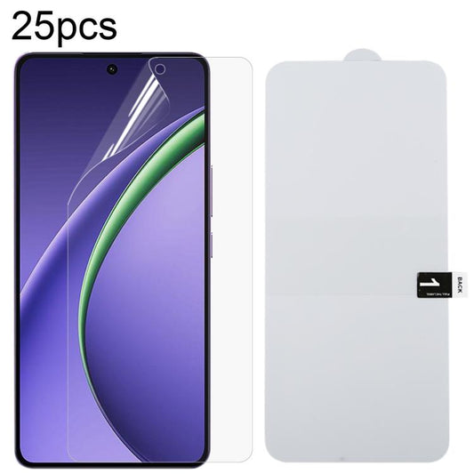 25pcs Full Screen Protector Explosion-proof Hydrogel Film, For OPPO K14 Turbo Pro 5G, For OPPO K14 Turbo 5G, For OPPO K14x 5G, For OPPO K14 5G, For OPPO F33 5G, For OPPO F33 Pro 5G, For OPPO Find X9s, For OPPO Find X9 Ultra, For OPPO Reno15 Pro 5G Glob...