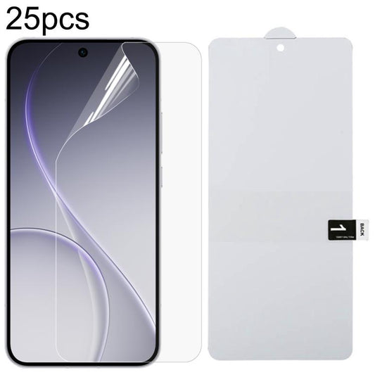 25pcs Full Screen Protector Explosion-proof Hydrogel Film, For OPPO Reno15 A 5G, For OPPO Reno16 Pro 5G Global, For OPPO Reno16 5G Global, For OPPO K14 Turbo Pro 5G, For OPPO K14 Turbo 5G, For OPPO K14x 5G, For OPPO K14 5G, For OPPO F33 5G             ...