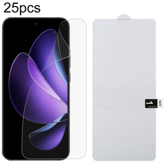 25pcs Full Screen Protector Explosion-proof Hydrogel Film, For OPPO Reno13 A 5G, For OPPO Reno13 A 4G, For OPPO Reno16 FS 5G, For OPPO Reno16 F 5G, For OPPO Reno15 A 5G, For OPPO Reno16 Pro 5G Global, For OPPO Reno16 5G Global, For OPPO K14 Turbo Pro 5...