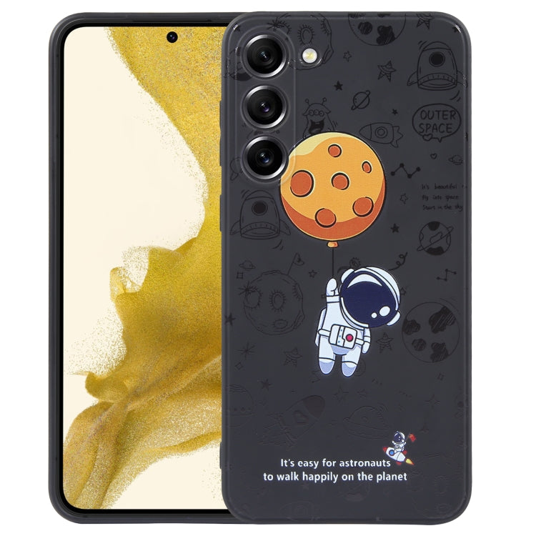 Astronaut Pattern Silicone Straight Edge Phone Case, For Samsung Galaxy A51, For Samsung Galaxy A50, For Samsung Galaxy A32 5G, For Samsung Galaxy A32 4G, For Samsung Galaxy A23 4G, For Samsung Galaxy A22 5G