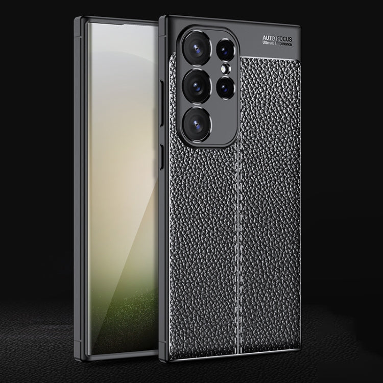 Litchi Texture Shockproof TPU Phone Case, For Samsung Galaxy A05, For Samsung Galaxy A35, For Samsung Galaxy A55, For Samsung Galaxy S24 Ultra 5G, For Samsung Galaxy S24+ 5G, For Samsung Galaxy A05s, For Samsung Galaxy A25 5G, For Samsung Galaxy S24 5G...
