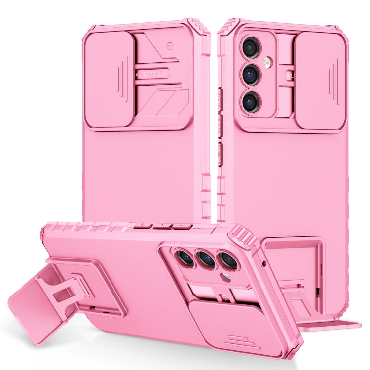Stereoscopic Holder Sliding Camshield Phone Case, For Samsung Galaxy A34 5G, For Samsung Galaxy A54 5G, For Samsung Galaxy A14 5G, For Samsung Galaxy S20 FE, For Samsung Galaxy A23 4G, For Samsung Galaxy S22+ 5G