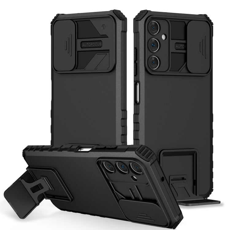 Stereoscopic Holder Sliding Camshield Phone Case, For Samsung Galaxy S22 5G, For Samsung Galaxy A52 5G, For Samsung Galaxy A05, For Samsung Galaxy A05s, For Samsung Galaxy A15 5G, For Samsung Galaxy S24 5G