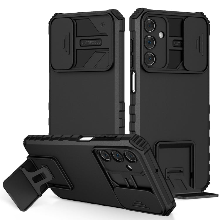 Stereoscopic Holder Sliding Camshield Phone Case, For Samsung Galaxy S22 5G, For Samsung Galaxy A52 5G, For Samsung Galaxy A05, For Samsung Galaxy A05s, For Samsung Galaxy A15 5G, For Samsung Galaxy S24 5G