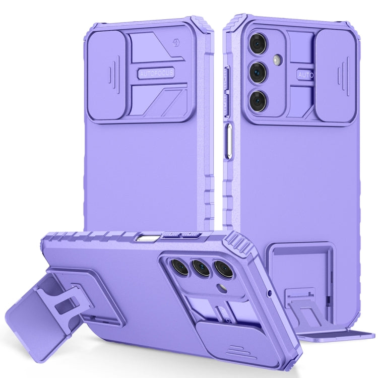Stereoscopic Holder Sliding Camshield Phone Case, For Samsung Galaxy S22 5G, For Samsung Galaxy A52 5G, For Samsung Galaxy A05, For Samsung Galaxy A05s, For Samsung Galaxy A15 5G, For Samsung Galaxy S24 5G