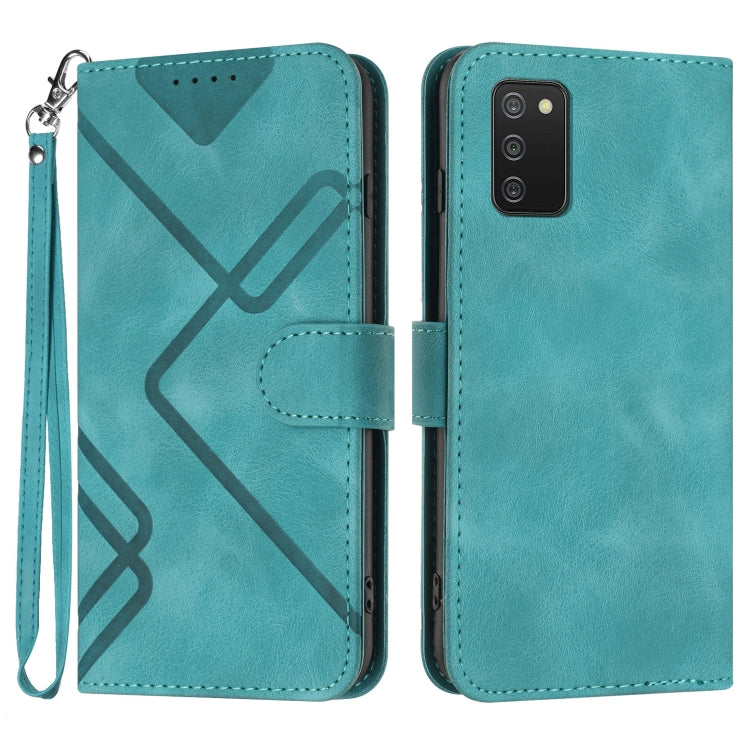 Line Pattern Skin Feel Leather Phone Case, For Samsung Galaxy A32 4G, For Samsung Galaxy A02 EU Version, For Samsung Galaxy A72 4G/5G, For Samsung Galaxy A52 4G/5G, For Samsung Galaxy S21 5G, For Samsung Galaxy S21+ 5G, For Samsung Galaxy S21 Ultra 5G ...