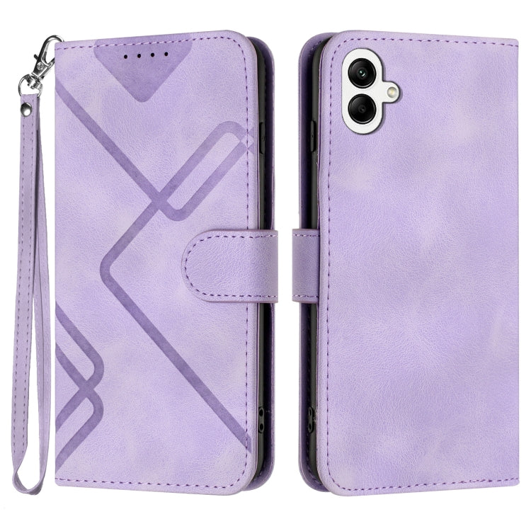 Line Pattern Skin Feel Leather Phone Case, For Samsung Galaxy A55, For Samsung Galaxy A35, For Samsung Galaxy A24 4G, For Samsung Galaxy A14 4G, For Samsung Galaxy A34 5G, For Samsung Galaxy A54 5G, For Samsung Galaxy A04e, For Samsung Galaxy S23 Ultra 5G