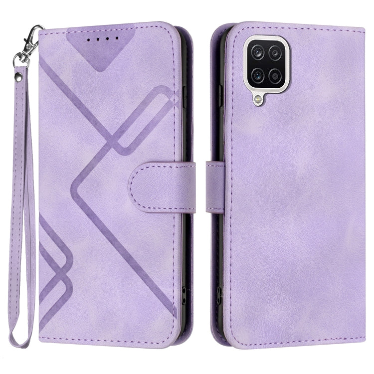 Line Pattern Skin Feel Leather Phone Case, For Samsung Galaxy A12, For Samsung Galaxy Note20 Ultra, For Samsung Galaxy Note20, For Samsung Galaxy A01 / M01, For Samsung Galaxy A21s, For Samsung Galaxy A51 5G, For Samsung Galaxy A71 5G                  ...