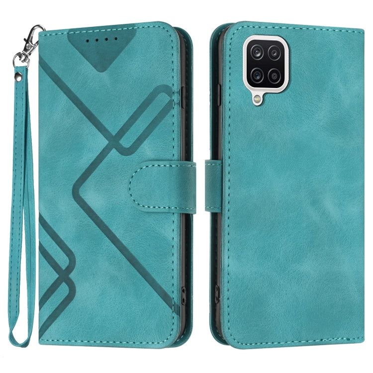 Line Pattern Skin Feel Leather Phone Case, For Samsung Galaxy A12, For Samsung Galaxy Note20 Ultra, For Samsung Galaxy Note20, For Samsung Galaxy A01 / M01, For Samsung Galaxy A21s, For Samsung Galaxy A51 5G, For Samsung Galaxy A71 5G                  ...