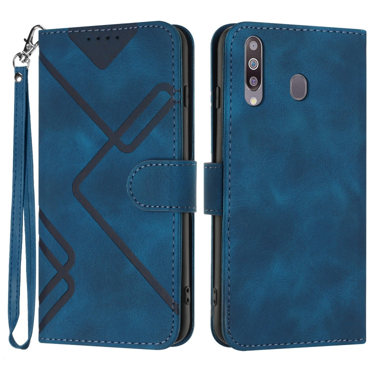 Line Pattern Skin Feel Leather Phone Case, For Samsung Galaxy A20s, For Samsung Galaxy Note10+, For Samsung Galaxy A20e / A10e, For Samsung Galaxy A70, For Samsung Galaxy A40, For Samsung Galaxy A10 / M10, For Samsung Galaxy A20 / A30                  ...