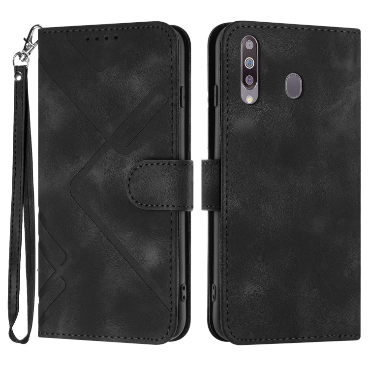 Line Pattern Skin Feel Leather Phone Case, For Samsung Galaxy A20s, For Samsung Galaxy Note10+, For Samsung Galaxy A20e / A10e, For Samsung Galaxy A70, For Samsung Galaxy A40, For Samsung Galaxy A10 / M10, For Samsung Galaxy A20 / A30                  ...