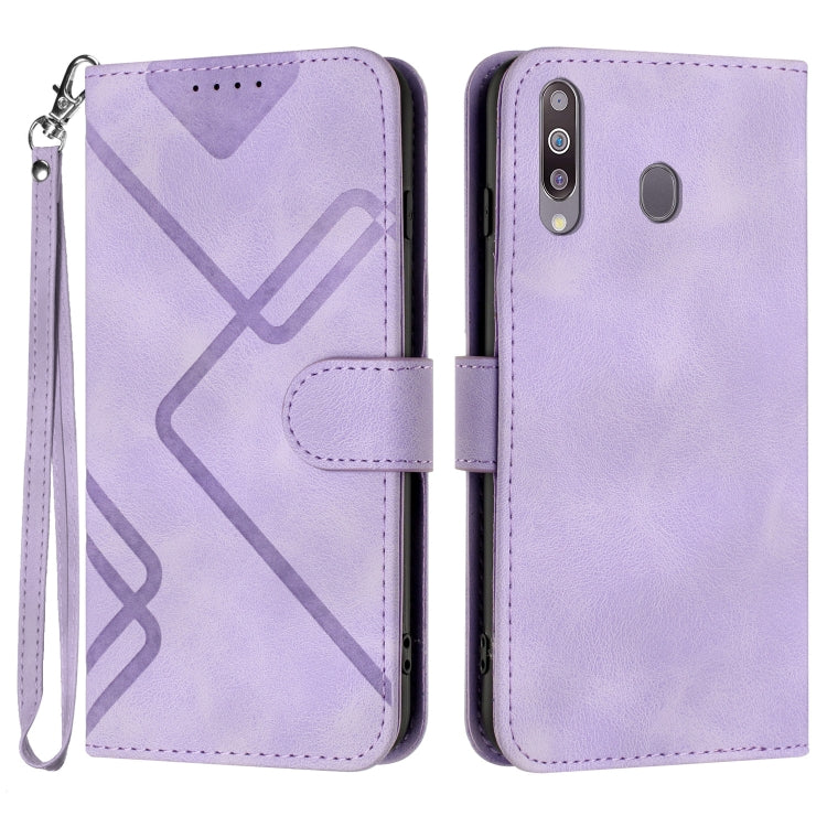 Line Pattern Skin Feel Leather Phone Case, For Samsung Galaxy A20s, For Samsung Galaxy Note10+, For Samsung Galaxy A20e / A10e, For Samsung Galaxy A70, For Samsung Galaxy A40, For Samsung Galaxy A10 / M10, For Samsung Galaxy A20 / A30                  ...