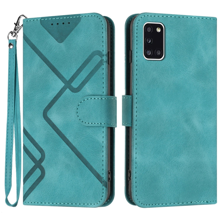 Line Pattern Skin Feel Leather Phone Case, For Samsung Galaxy A12, For Samsung Galaxy Note20 Ultra, For Samsung Galaxy Note20, For Samsung Galaxy A01 / M01, For Samsung Galaxy A21s, For Samsung Galaxy A51 5G, For Samsung Galaxy A71 5G                  ...