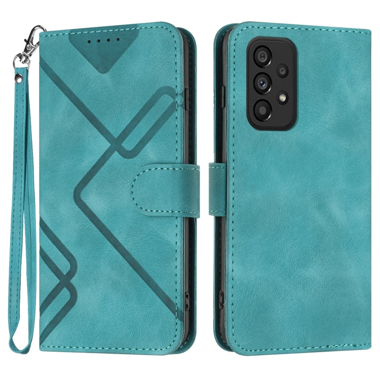 Line Pattern Skin Feel Leather Phone Case, For Samsung Galaxy A32 4G, For Samsung Galaxy A02 EU Version, For Samsung Galaxy A72 4G/5G, For Samsung Galaxy A52 4G/5G, For Samsung Galaxy S21 5G, For Samsung Galaxy S21+ 5G, For Samsung Galaxy S21 Ultra 5G ...
