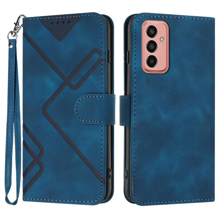 Line Pattern Skin Feel Leather Phone Case, For Samsung Galaxy S23+ 5G, For Samsung Galaxy S23 5G, For Samsung Galaxy A14 5G, For Samsung Galaxy M13 India / F13, For Samsung Galaxy S20 FE, For Samsung Galaxy Xcover6 Pro, For Samsung Galaxy M53 5G       ...
