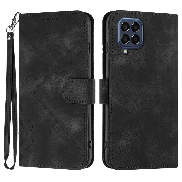 Line Pattern Skin Feel Leather Phone Case, For Samsung Galaxy S23+ 5G, For Samsung Galaxy S23 5G, For Samsung Galaxy A14 5G, For Samsung Galaxy M13 India / F13, For Samsung Galaxy S20 FE, For Samsung Galaxy Xcover6 Pro, For Samsung Galaxy M53 5G       ...