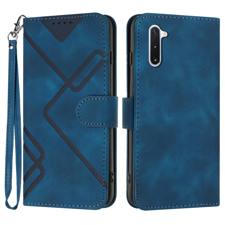 Line Pattern Skin Feel Leather Phone Case, For Samsung Galaxy A11 EU Version, For Samsung Galaxy S20, For Samsung Galaxy S20+, For Samsung Galaxy A21 EU Version, For Samsung Galaxy A71 4G, For Samsung Galaxy A51 4G, For Samsung Galaxy A50 / A50s       ...