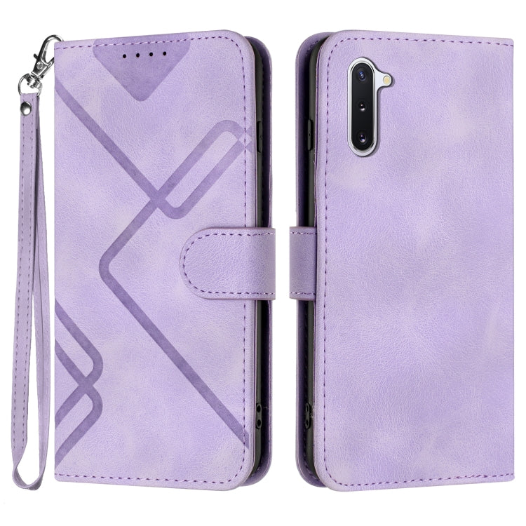 Line Pattern Skin Feel Leather Phone Case, For Samsung Galaxy A11 EU Version, For Samsung Galaxy S20, For Samsung Galaxy S20+, For Samsung Galaxy A21 EU Version, For Samsung Galaxy A71 4G, For Samsung Galaxy A51 4G, For Samsung Galaxy A50 / A50s       ...