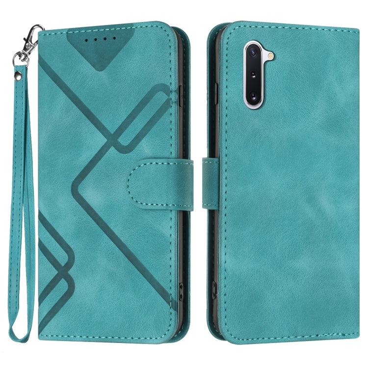 Line Pattern Skin Feel Leather Phone Case, For Samsung Galaxy A11 EU Version, For Samsung Galaxy S20, For Samsung Galaxy S20+, For Samsung Galaxy A21 EU Version, For Samsung Galaxy A71 4G, For Samsung Galaxy A51 4G, For Samsung Galaxy A50 / A50s       ...