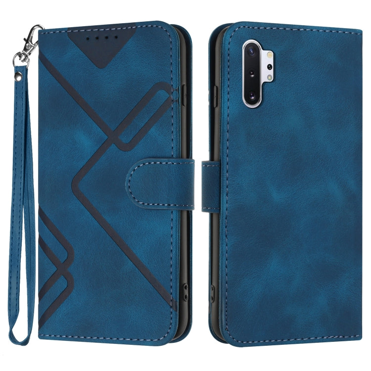 Line Pattern Skin Feel Leather Phone Case, For Samsung Galaxy A20s, For Samsung Galaxy Note10+, For Samsung Galaxy A20e / A10e, For Samsung Galaxy A70, For Samsung Galaxy A40, For Samsung Galaxy A10 / M10, For Samsung Galaxy A20 / A30                  ...