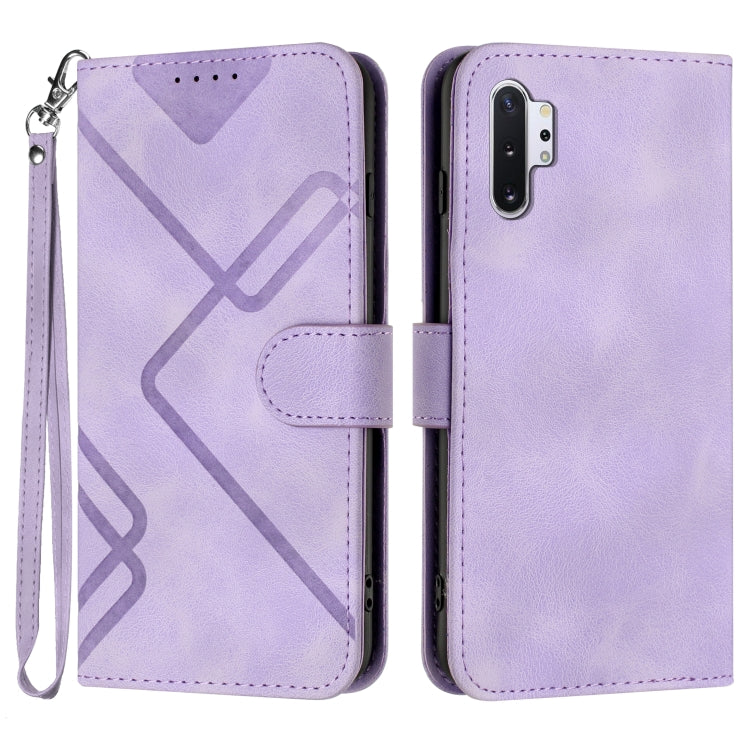 Line Pattern Skin Feel Leather Phone Case, For Samsung Galaxy A20s, For Samsung Galaxy Note10+, For Samsung Galaxy A20e / A10e, For Samsung Galaxy A70, For Samsung Galaxy A40, For Samsung Galaxy A10 / M10, For Samsung Galaxy A20 / A30                  ...